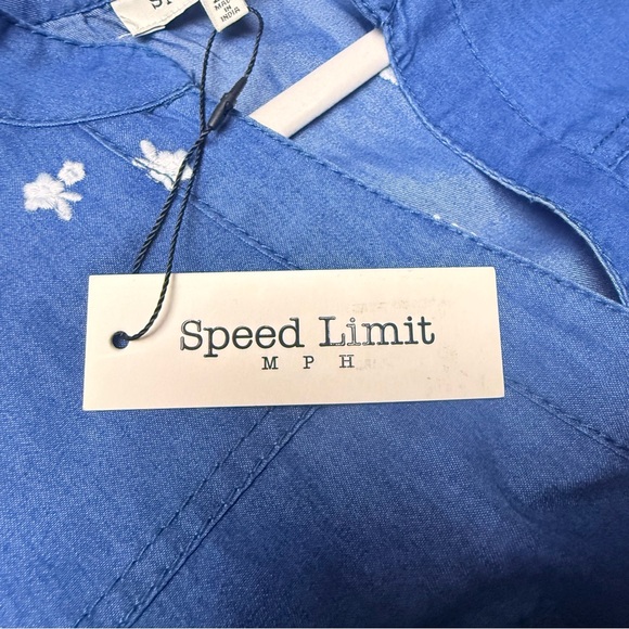 Speed Limit MPH NWT Chambray Button Front Shirt Dress Tunic Women’s Size 2X - Picture 7 of 8